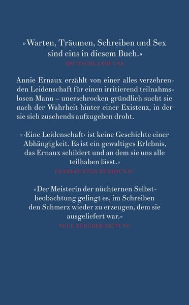 Produktbild: Eine Leidenschaft