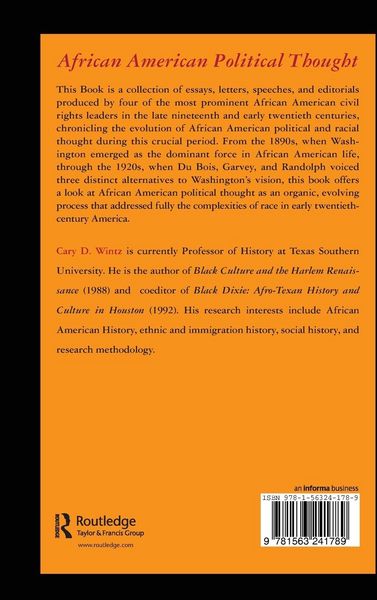 Produktbild: African American Political Thought, 1890-1930