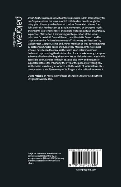 Produktbild: British Aestheticism and the Urban Working Classes, 1870-1900