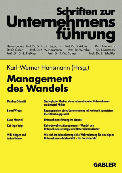 Produktbild: Management des Wandels