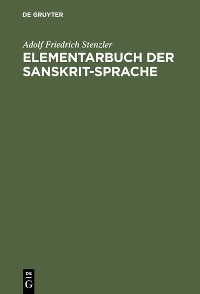 Produktbild: Elementarbuch der Sanskrit-Sprache