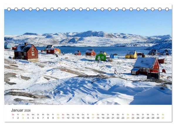 Produktbild: Gr&ouml;nland - Arktische Tr&auml;ume (Tischkalender 2026 DIN A5 quer), CALVENDO Monatskalender