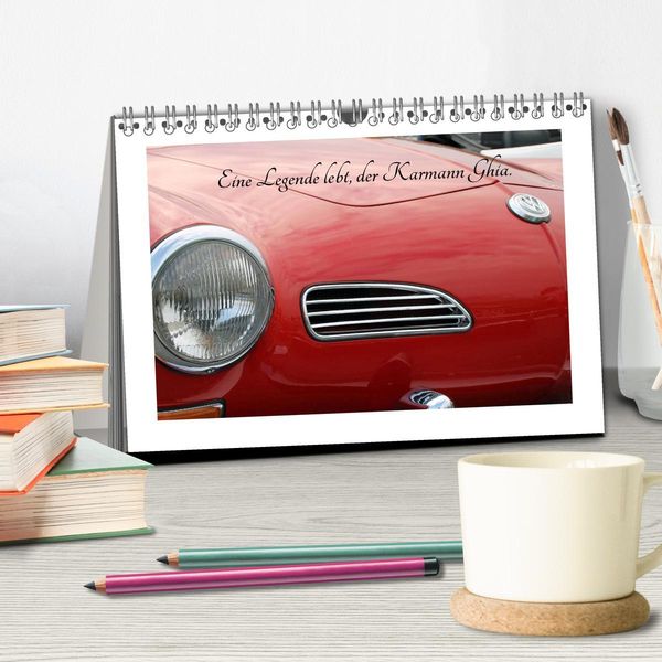 Produktbild: Eine Legende lebt, der Karmann-Ghia (Tischkalender 2026 DIN A5 quer), CALVENDO Monatskalender