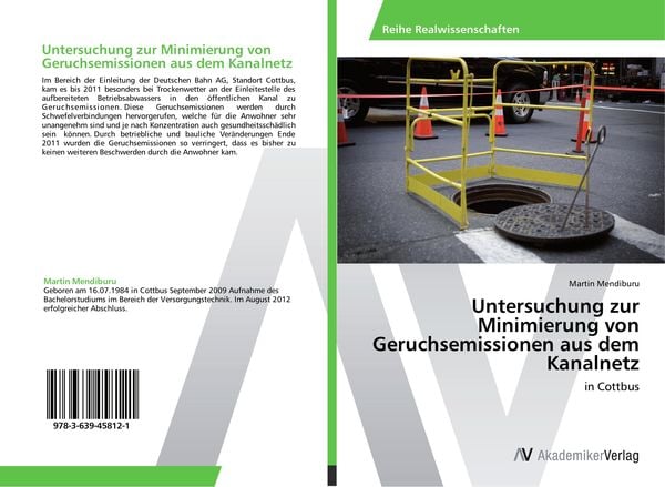 Untersuchung zur Minimierung von Geruchsemissionen aus dem Kanalnetz, Taschenbuch von Martin Mendiburu, AV Akademikerverlag, 9783639458121
