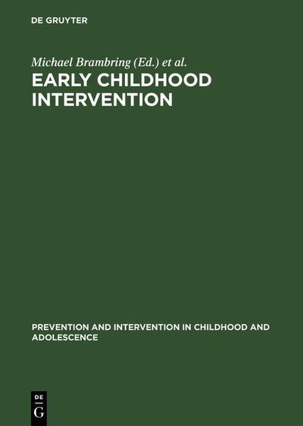 Produktbild: Early Childhood Intervention