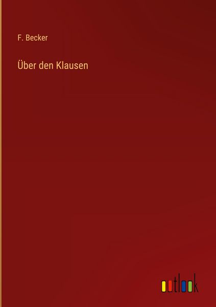 Produktbild: &Uuml;ber den Klausen