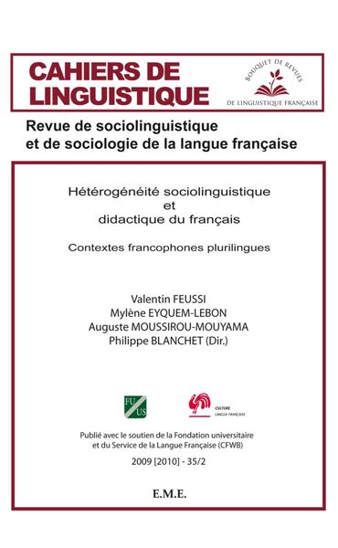 Produktbild: H&eacute;t&eacute;rog&eacute;n&eacute;it&eacute; sociolinguistique et didactique du fran&ccedil;ais
