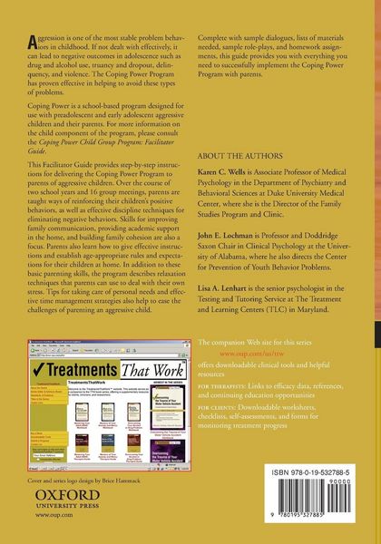 Produktbild: Coping Power Parent Group Program (Facilitator Guide)