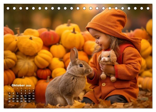 Produktbild: Kleine Herzen, Gro&szlig;e Liebe: Ein Jahr voller Freude und Entz&uuml;cken (Tischkalender 2026 DIN A5 quer), CALVENDO Monatskalender