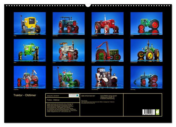 Produktbild: Traktor - Oldtimer (Wandkalender 2026 DIN A2 quer), CALVENDO Monatskalender