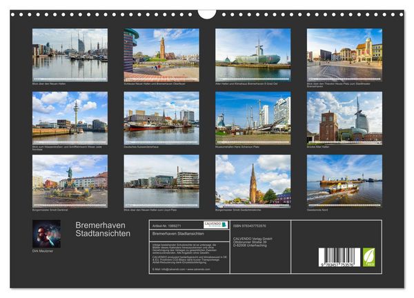 Produktbild: Bremerhaven Stadtansichten (Wandkalender 2026 DIN A3 quer), CALVENDO Monatskalender