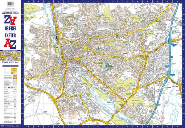 Produktbild: Exeter A-Z Pocket Street Map