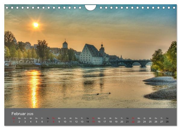 Produktbild: Regensburg - Stadtansichten (Wandkalender 2026 DIN A4 quer), CALVENDO Monatskalender
