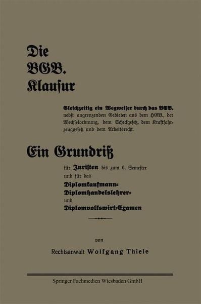 Produktbild: Die BGB. Klausur