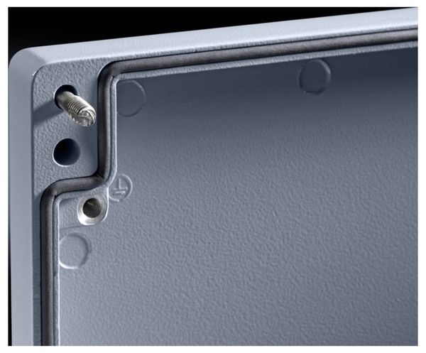 Produktbild: Rittal GA 9102210 9102.210 Universal-Geh&auml;use 98 x 35 x 64 Aluminium Grau (RAL 7001) 1 St.