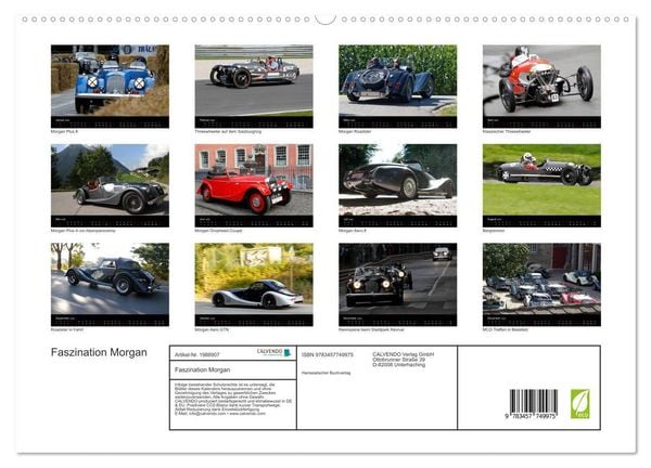 Produktbild: Faszination Morgan (hochwertiger Premium Wandkalender 2026 DIN A2 quer), Kunstdruck in Hochglanz