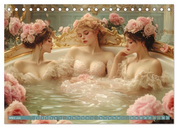 Produktbild: Barock und Rokoko - Malerische Werke (Tischkalender 2026 DIN A5 quer), CALVENDO Monatskalender