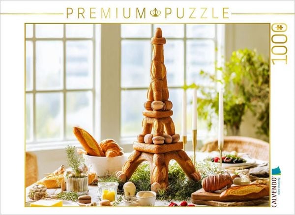 CALVENDO Puzzle Eiffelturm in Paris, Frankreich | 1000 Teile Lege-Größe 64x48cm Foto-Puzzle für glückliche Stunden