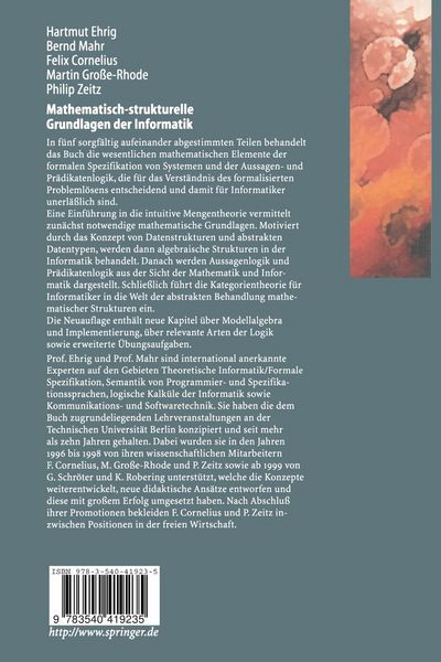 Produktbild: Mathematisch-strukturelle Grundlagen der Informatik