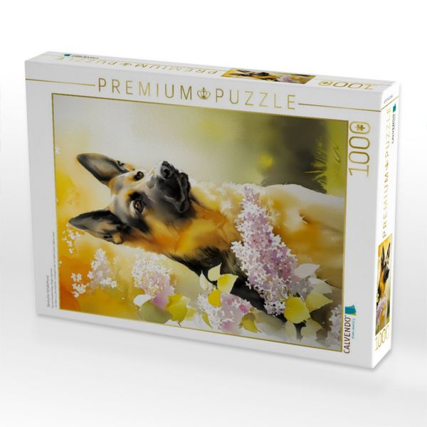Produktbild: CALVENDO Puzzle Deutscher Sch&auml;ferhund | 1000 Teile Lege-Gr&ouml;&szlig;e 64x48cm Foto-Puzzle f&uuml;r gl&uuml;ckliche Stunden