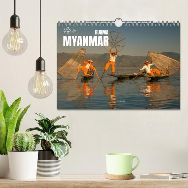 Produktbild: Life in Myanmar, Burma (Wall Calendar 2026 DIN A4 landscape), CALVENDO 12 Month Wall Calendar