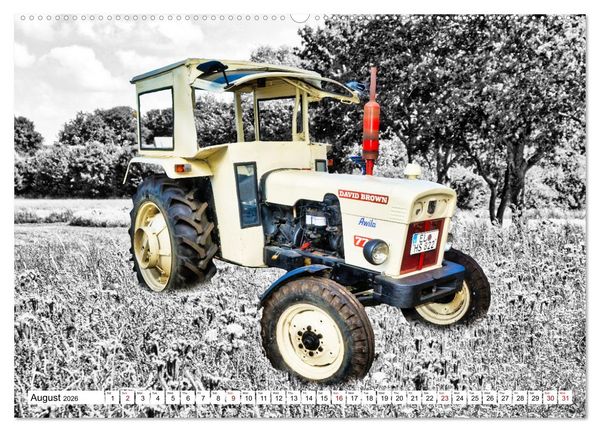 Produktbild: Tractors from past times (High Quality Premium Wall Calendar 2026 DIN A2 landscape),CALVENDO 12 Month Wall Calendar
