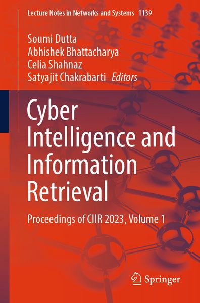 Produktbild: Cyber Intelligence and Information Retrieval