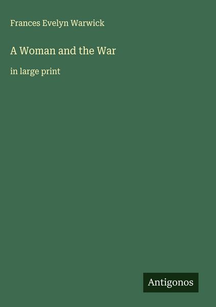 Produktbild: A Woman and the War