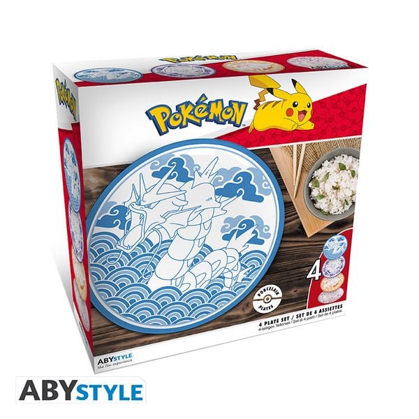 Produktbild: POKEMON - Set of 4 Plates - Japanese Style