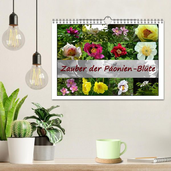 Produktbild: Zauber der P&auml;onien-Bl&uuml;te (Wandkalender 2026 DIN A4 quer), CALVENDO Monatskalender