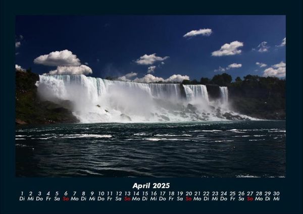 Produktbild: Wasserf&auml;lle 2025 Fotokalender DIN A4