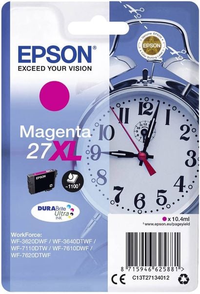 Epson Druckerpatrone T2713, 27XL Original Magenta C13T27134012