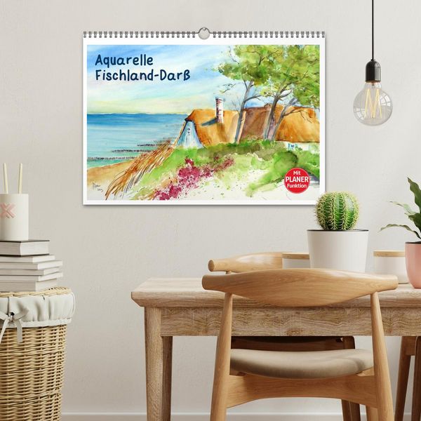 Produktbild: Aquarelle - Fischland-Dar&szlig; (Wandkalender 2026 DIN A3 quer), CALVENDO Monatskalender