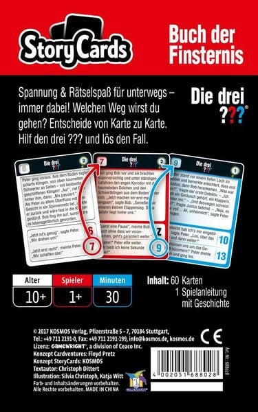 Produktbild: KOSMOS - Die Drei ??? StoryCards: Buch der Finsternis