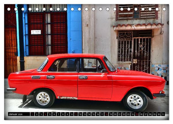 Produktbild: AUTO-LEGENDE MOSKWITSCH (Tischkalender 2026 DIN A5 quer), CALVENDO Monatskalender