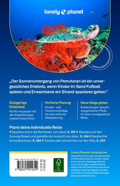 Produktbild: LONELY PLANET Reisef&uuml;hrer Bali, Lombok & Nusa Tenggara