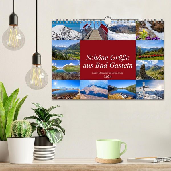 Produktbild: Sch&ouml;ne Gr&uuml;&szlig;e aus Bad Gastein (Wandkalender 2026 DIN A4 quer), CALVENDO Monatskalender
