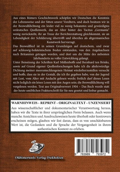 Produktbild: Beowulf &ndash; &Auml;lteste deutsche Heldendichtung nach dem Angels&auml;chsischen