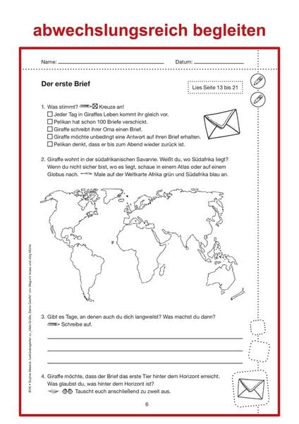 Produktbild: Lekt&uuml;rebegleiter &ndash; kompakt und differenziert: Viele Gr&uuml;&szlig;e, Deine Giraffe