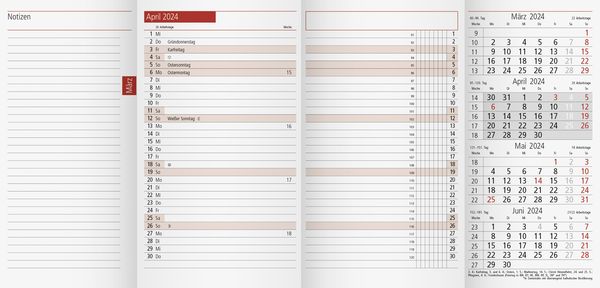 Produktbild: PlankalenderTM12Ersatzkalender1M/2S