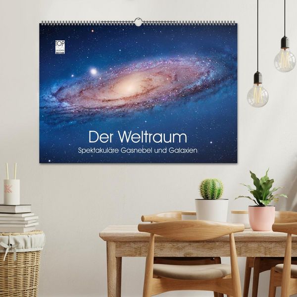 Produktbild: Der Weltraum. Spektakul&auml;re Gasnebel und Galaxien (Wandkalender 2026 DIN A2 quer), CALVENDO Monatskalender