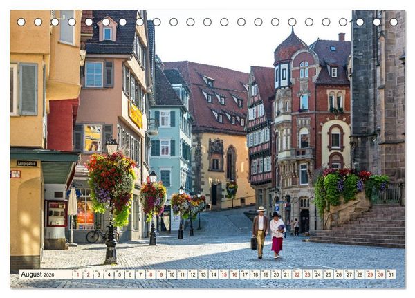 Produktbild: T&uuml;bingen - Schw&auml;bische Perle am Neckar (Tischkalender 2026 DIN A5 quer), CALVENDO Monatskalender