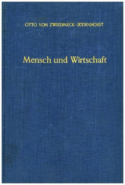 Produktbild: Mensch und Wirtschaft.