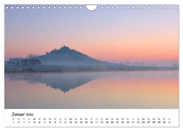 Produktbild: Morgendliche Stimmungen in Nordhessen (Wandkalender 2026 DIN A4 quer), CALVENDO Monatskalender