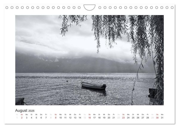 Produktbild: Limone sul Garda schwarzwei&szlig; (Wandkalender 2026 DIN A4 quer), CALVENDO Monatskalender