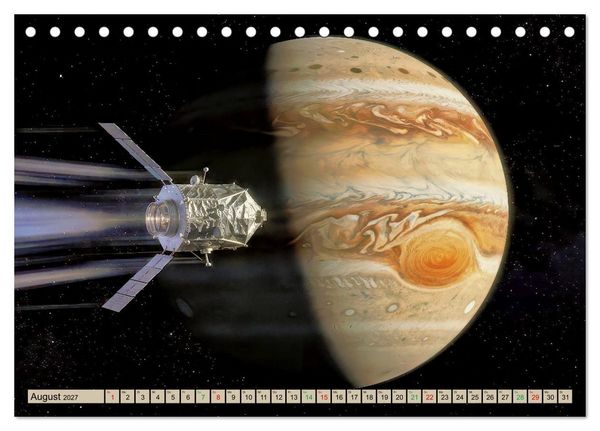 Produktbild: Jupiter, Motive inspiriert vom gr&ouml;&szlig;ten Planeten unseres Sonnensystems (Tischkalender 2027 DIN A5 quer), CALVENDO Monatskalender