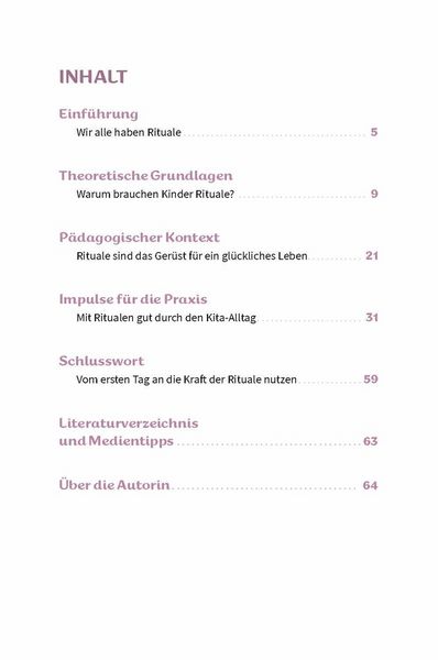 Produktbild: Rituale in der Kita