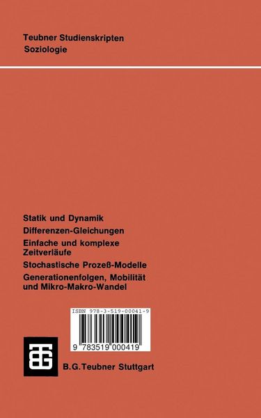 Produktbild: Dynamische Modelle in der empirischen Sozialforschung