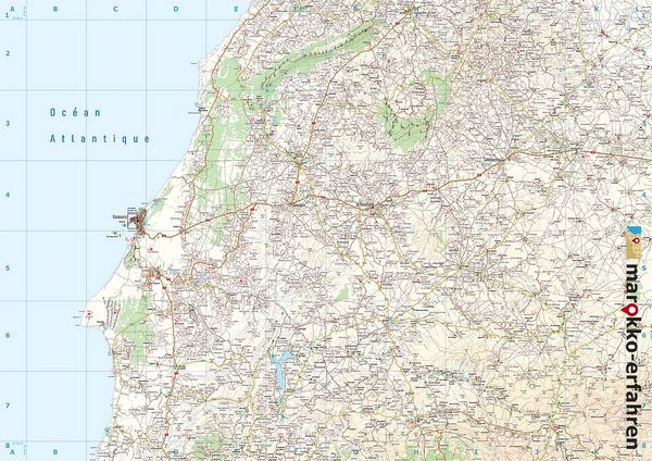 Produktbild: J10: Essaouira - Sidi Kaouki - Jbel El Hadid + Altstadtplan Essaouira