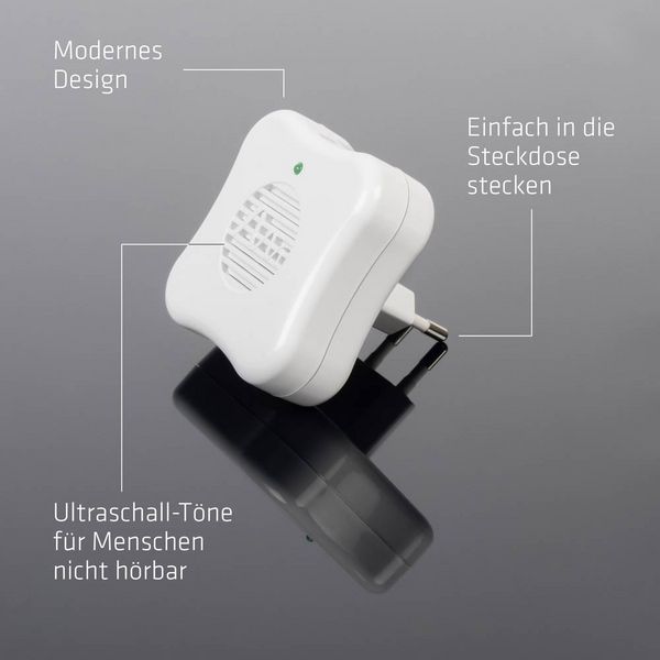 Produktbild: Gardigo ant-repellent 66988 Insektenvertreiber Ultraschall (B x H x T) 65 x 65 x 68 mm Wei&szlig; 1 St.